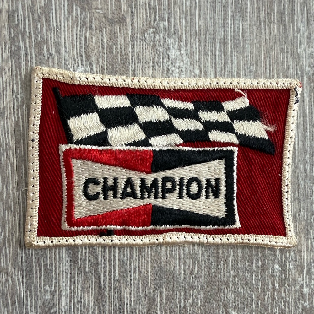 Vintage Champion Spark Plug patch